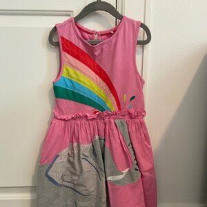 Mini boden elephant pink dress